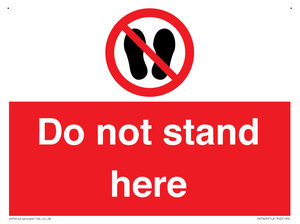 Do not stand here